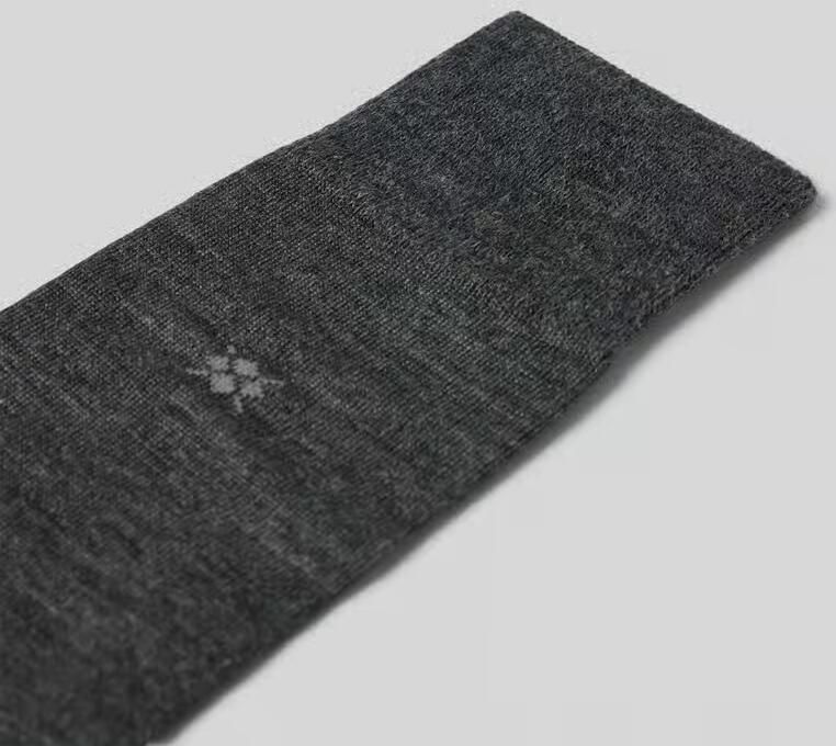 Burlington Sokken van scheerwolmix met gestikt logo model 'Leeds'