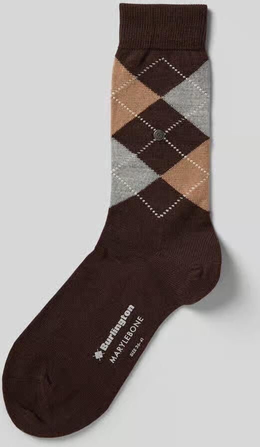 Burlington Sokken van scheerwolmix model 'Marylebone'