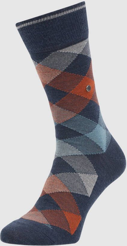 Burlington Sokken met labeldetail model 'NEWCASTLE'