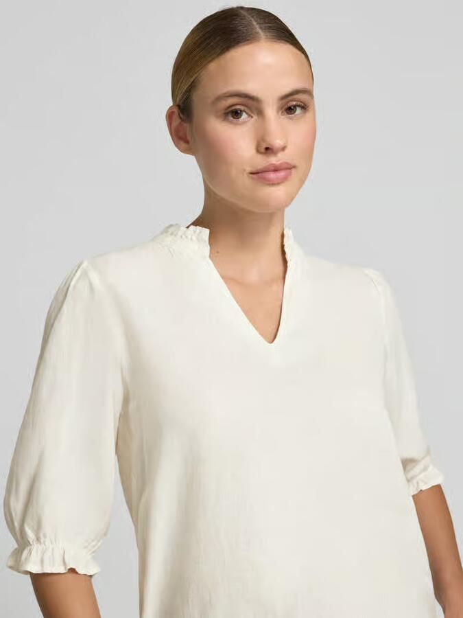 B.Young Blouse van linnenmix met pofmouwen model 'FALAKKA'
