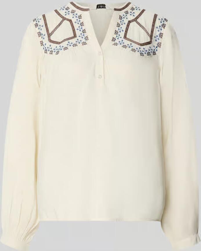 B.Young Blouse van viscosemix met korte knoopsluiting model 'IRISA'