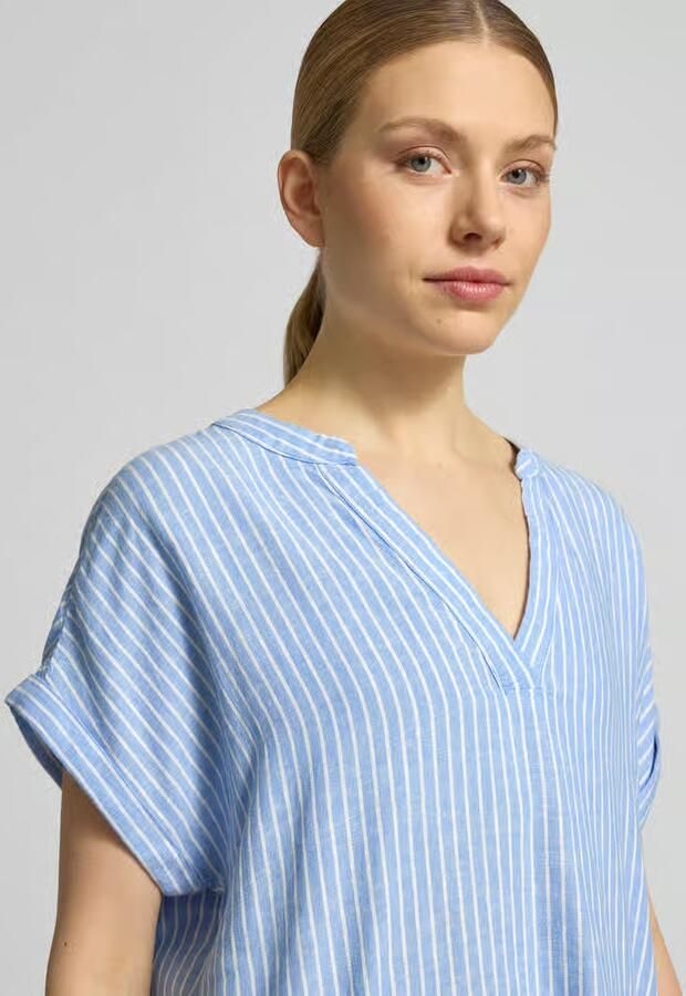 B.Young Blouseshirt van mix van linnen en viscose model 'FALAKKA'