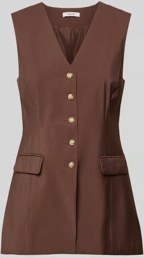 B.Young Bodywarmer van viscosemix met klepzakken model 'ESSIE' - Foto 2