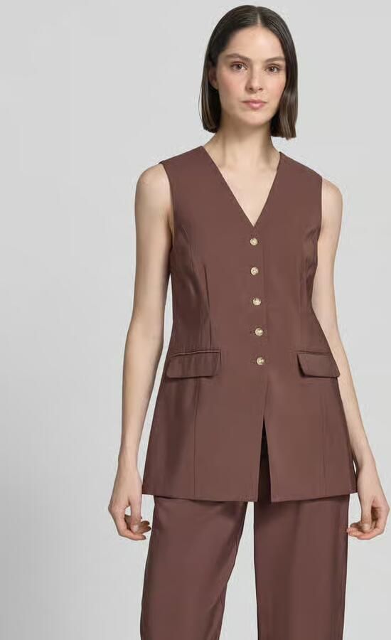 B.Young Bodywarmer van viscosemix met klepzakken model 'ESSIE' - Foto 2