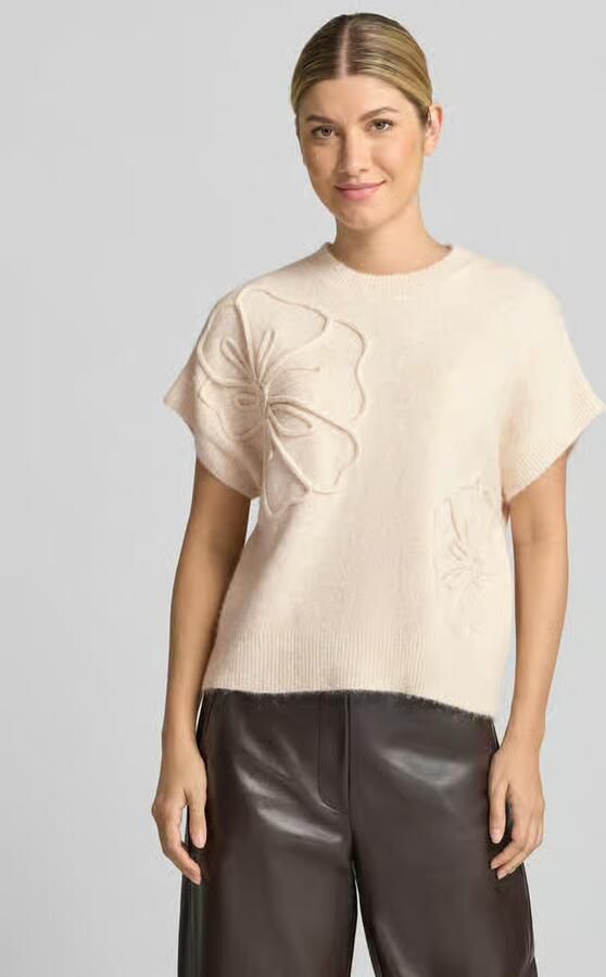 B.Young Gebreid shirt met ronde hals model 'OMEA' - Foto 2