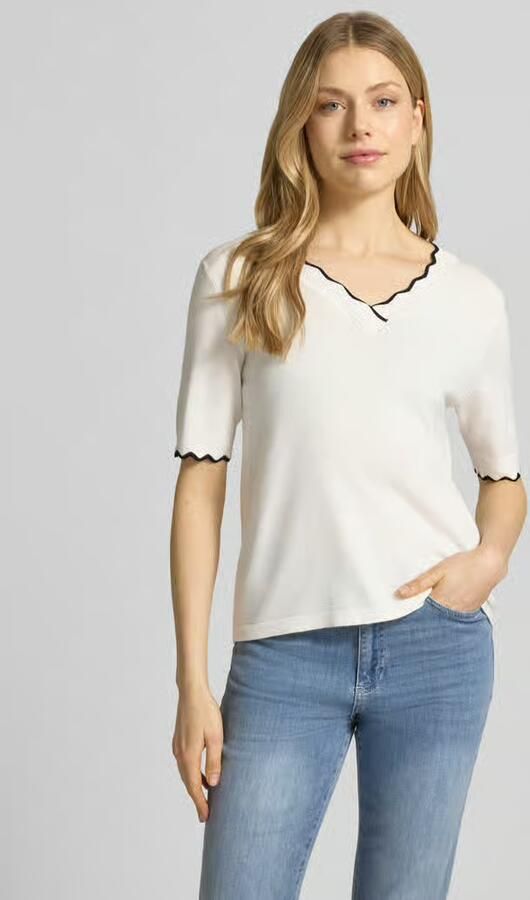 B.Young Gebreid shirt van viscosemix met contraststrepen model 'MORLA' - Foto 7