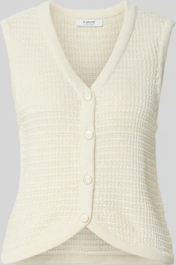 B.Young Gebreide bodywarmer met V-hals model 'MIKALA' - Foto 2