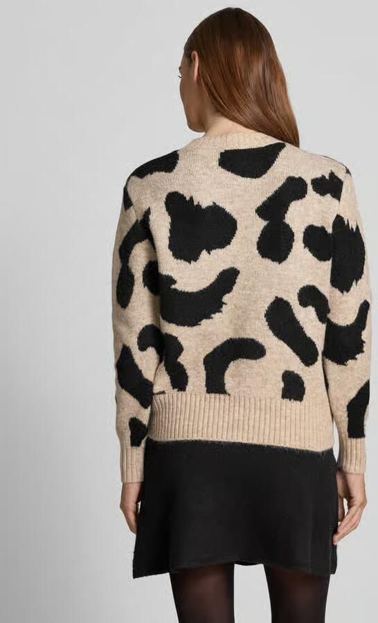B.Young Gebreide pullover met ronde hals model 'Minyax Leo Jumper'