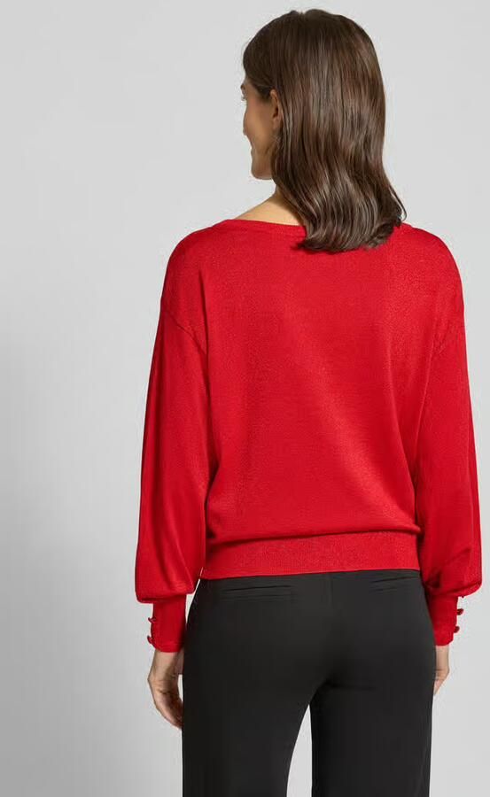 B.Young Gebreide pullover met sierknopen model 'MOBBE'