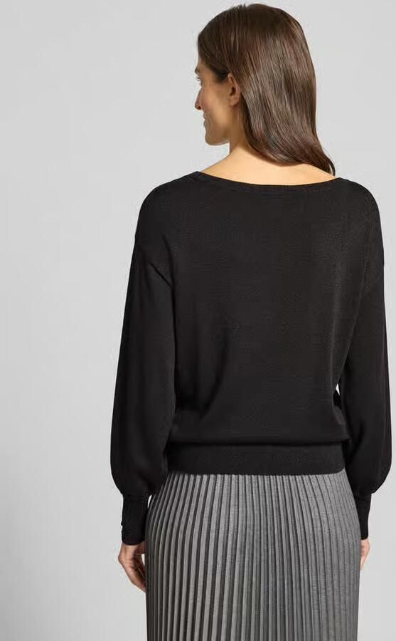 B.Young Gebreide pullover met sierknopen model 'MOBBE'