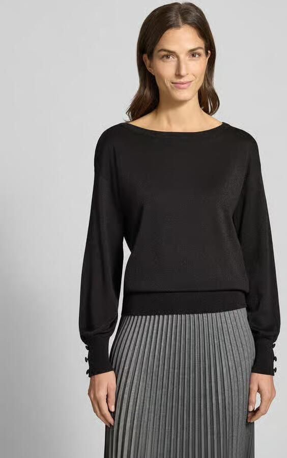 B.Young Gebreide pullover met sierknopen model 'MOBBE' - Foto 2