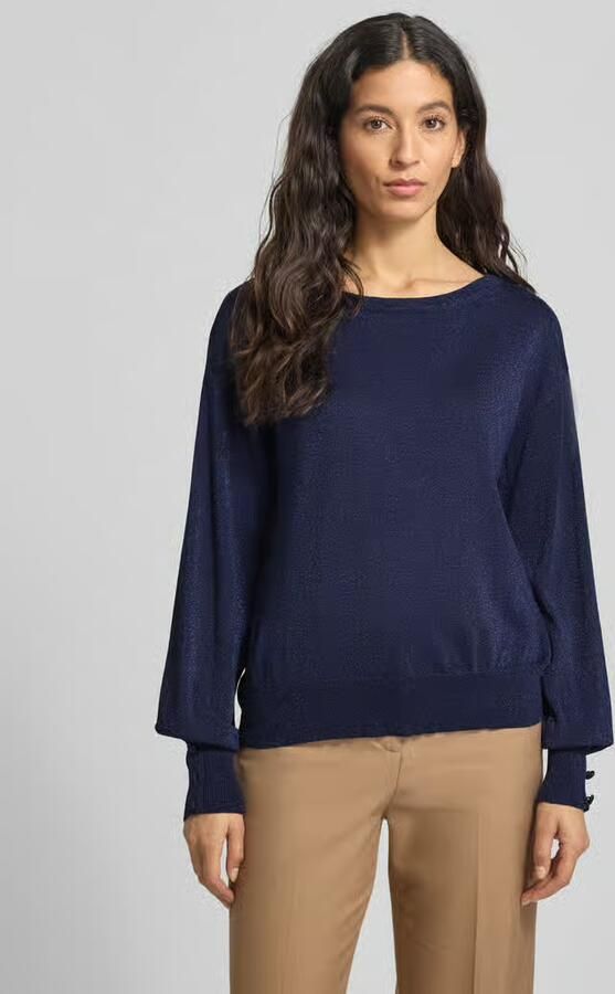 B.Young Gebreide pullover met sierknopen model 'MOBBE' - Foto 2