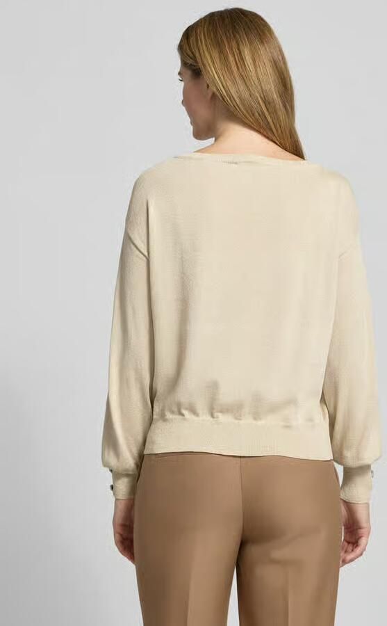 B.Young Gebreide pullover met sierknopen model 'MOBBE'