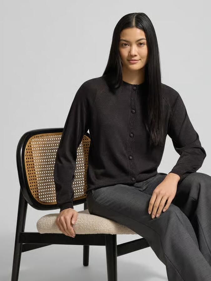 B.Young Glanzende cardigan van viscosemix model 'MOBBE'