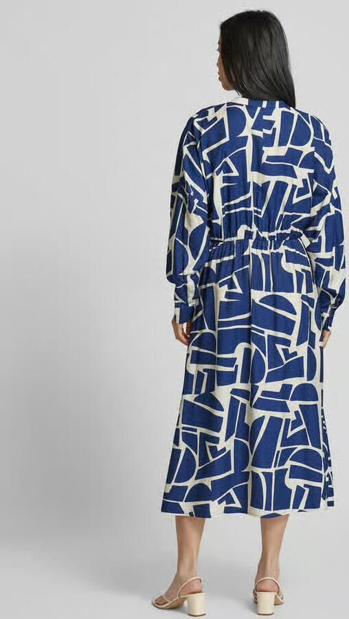 B.Young Midi-jurk met opstaande kraag model 'Ihamma' - Foto 3
