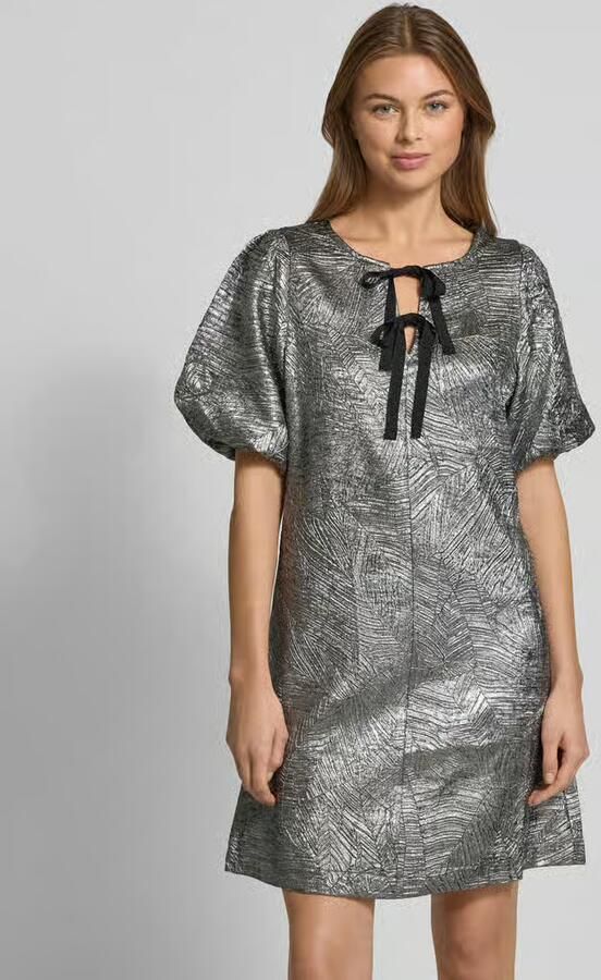 B.Young Relaxed fit mini-jurk met sierstrikken model 'Detona' - Foto 4