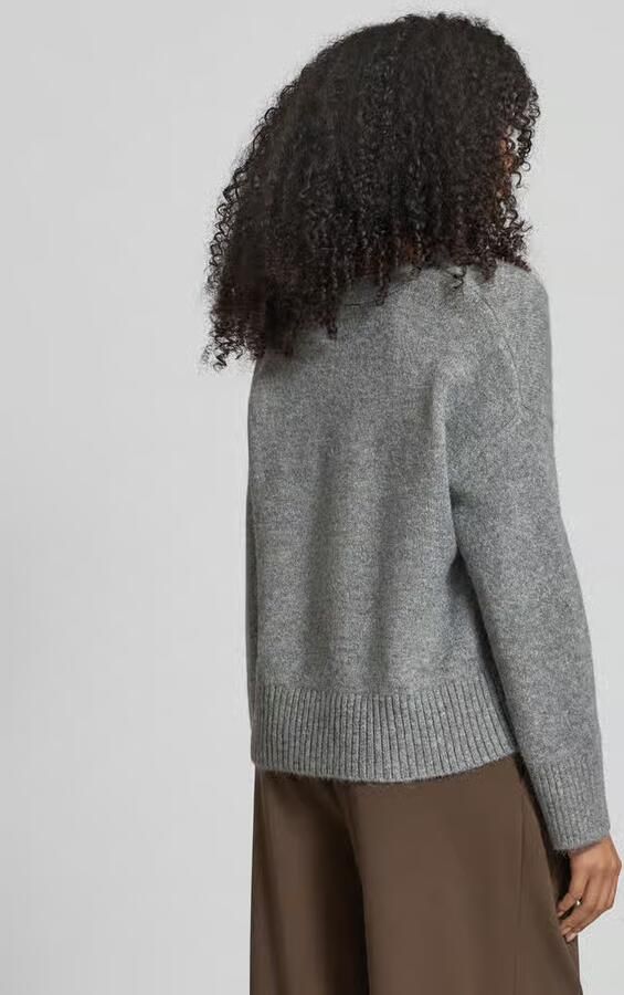 B.Young Oversized gebreid jack met knoopsluiting model 'OTTI'