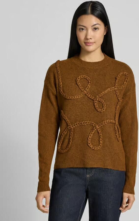 B.Young Oversized gebreide pullover met ribboorden model 'Medi' - Foto 2