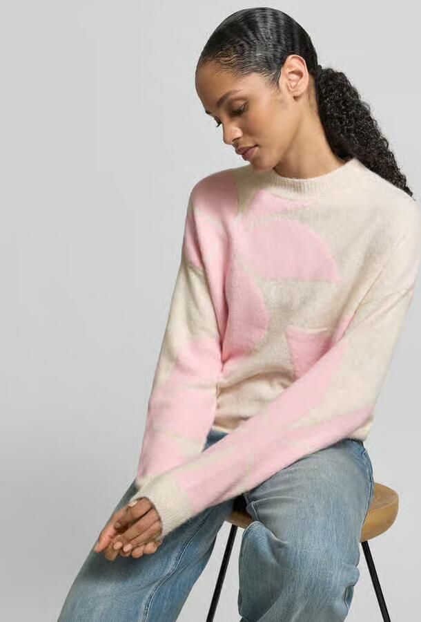 B.Young Oversized gebreide pullover met wol Model 'OMEA'