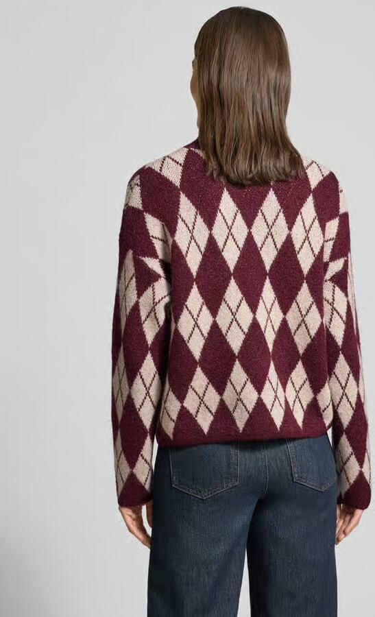 B.Young Oversized gebreide trui met wol-alpacamix model 'Nafta'