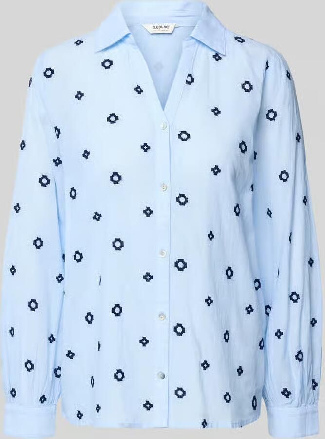 B.Young Regular fit blouse met V-hals model 'FABIENNE'