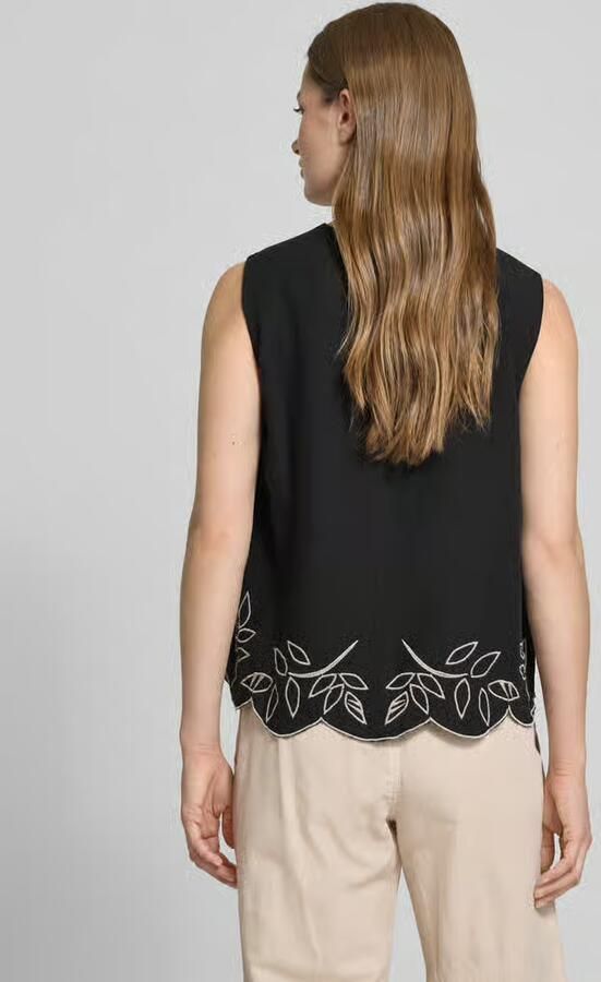 B.Young Regular fit blousetop met motiefstitching model 'IBONO'