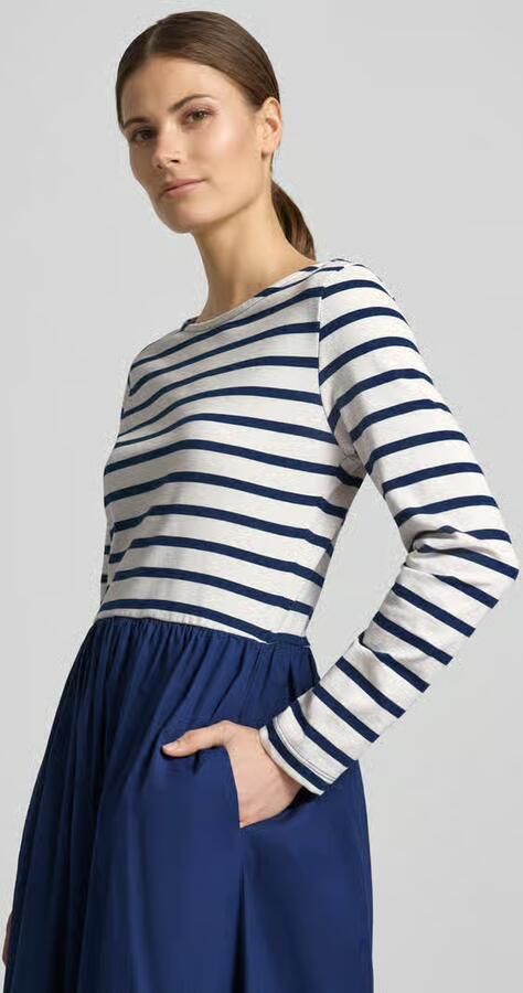 B.Young regular fit midi-jurk met steekzakken model 'Sulaima'