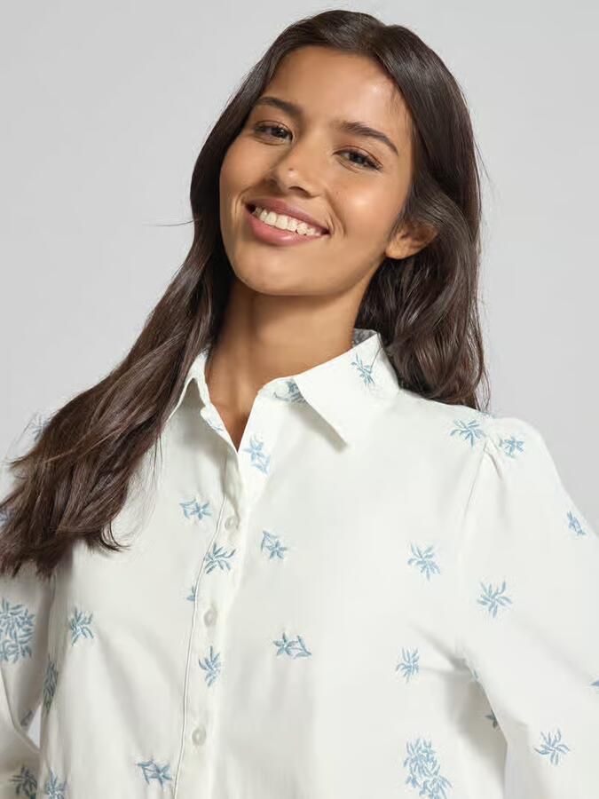 B.Young Regular fit overhemdblouse met ballonmouwen model 'HASEL'