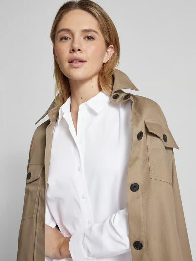 B.Young Regular fit overhemdblouse met deelnaden model 'Hetila'