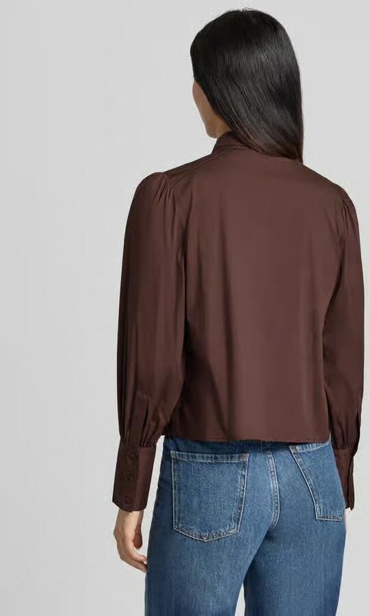 B.Young Regular fit strikblouse met opstaande kraag model 'IDOL BOW SHIRT' - Foto 2