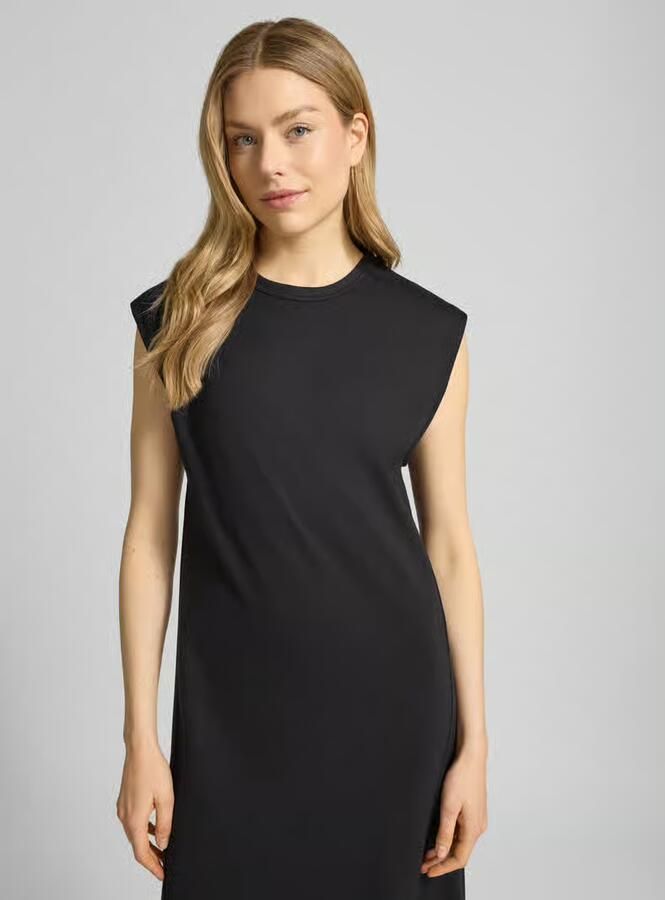 B.Young relaxed fit midi-jurk van viscosemix model 'Seano'
