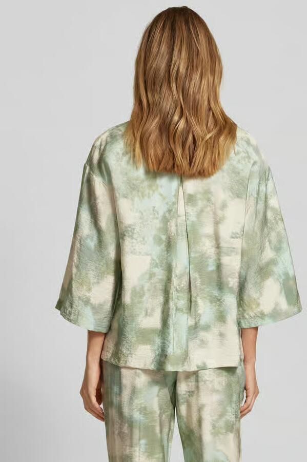 B.Young Relaxed fit overhemdblouse met 3 4-mouwen model 'IBINE'