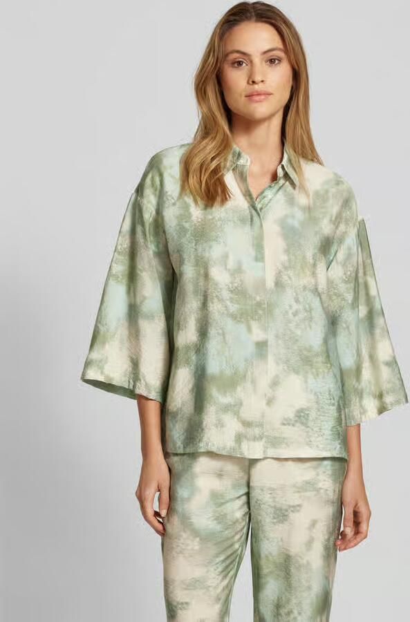 B.Young Relaxed fit overhemdblouse met 3 4-mouwen model 'IBINE' - Foto 2