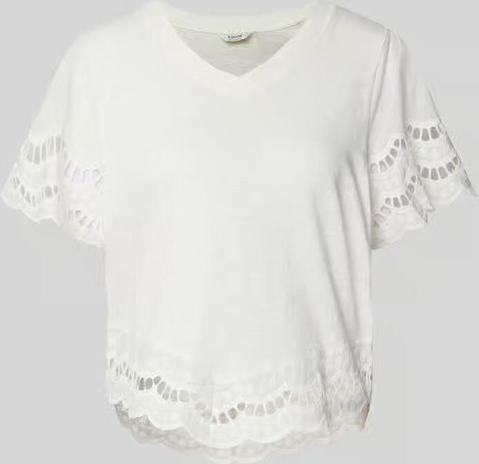 B.Young T-shirt met broderie anglaise model 'PALORA' - Foto 2