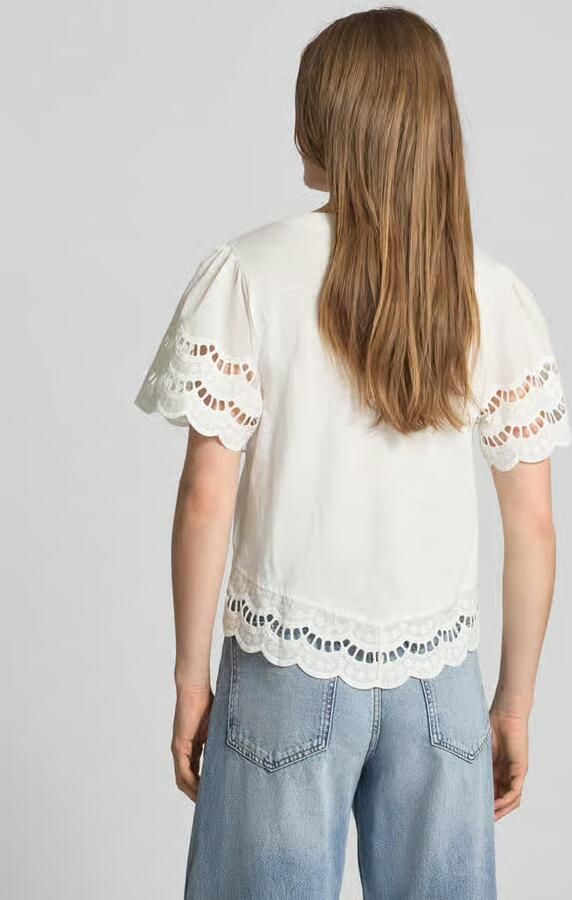 B.Young T-shirt met broderie anglaise model 'PALORA' - Foto 2