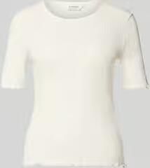 B.Young T-shirt met golvende zoom en ronde hals model 'UNICA'