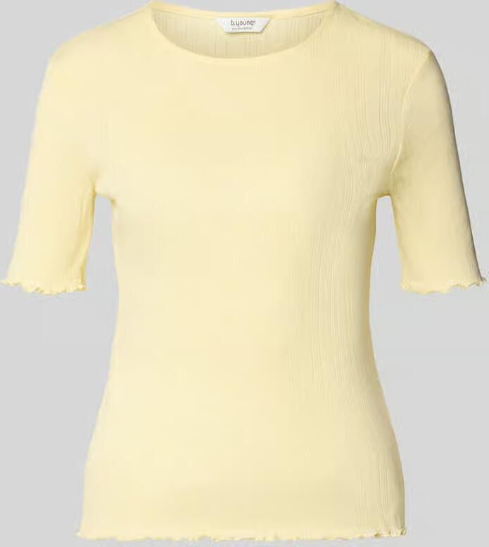 B.Young T-shirt met golvende zoom en ronde hals model 'UNICA'