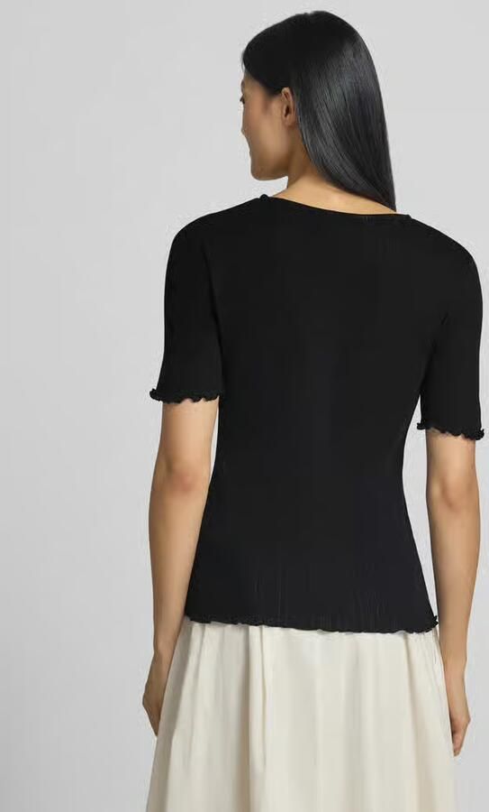 B.Young T-shirt met golvende zoom en ronde hals model 'UNICA' - Foto 2