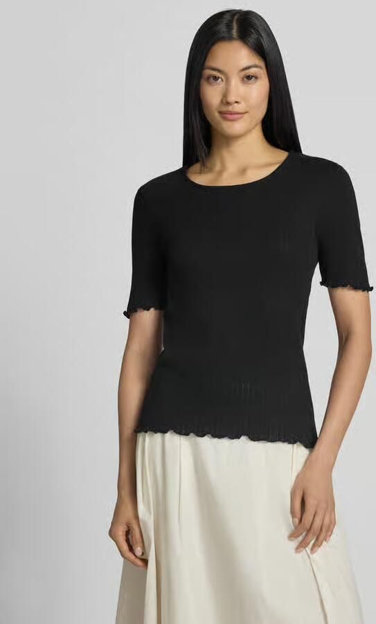 B.Young T-shirt met golvende zoom en ronde hals model 'UNICA' - Foto 3