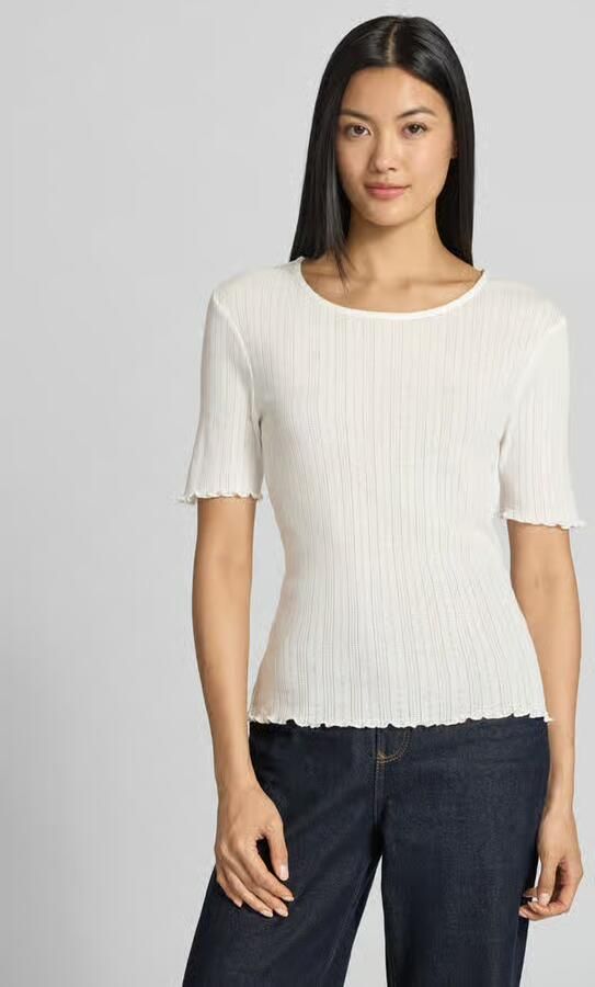 B.Young T-shirt met golvende zoom en ronde hals model 'UNICA' - Foto 2