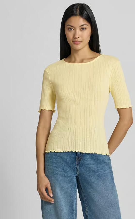 B.Young T-shirt met golvende zoom en ronde hals model 'UNICA' - Foto 2