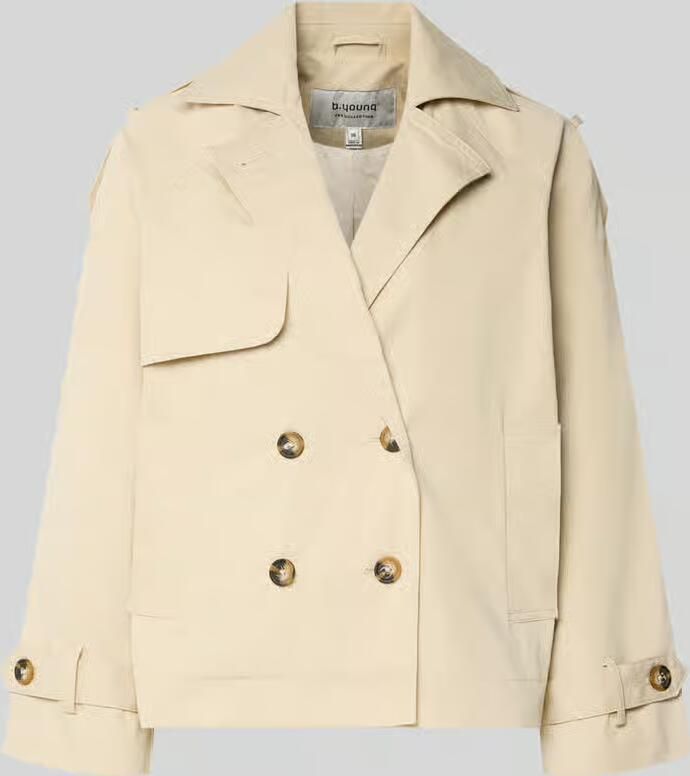 B.Young Trenchcoat met mouwriempjes model 'AMONA' - Foto 2