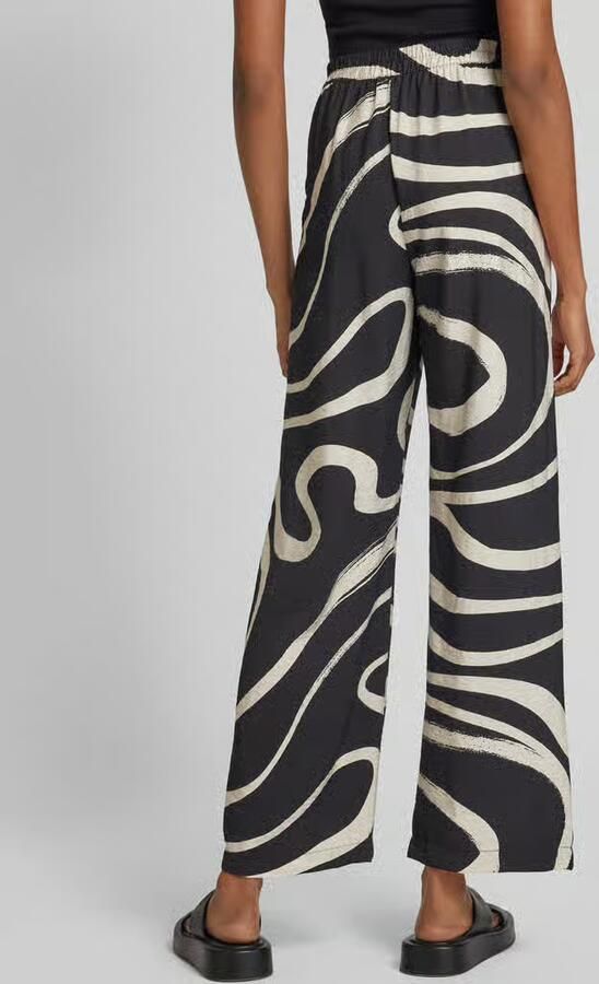 B.Young Wide leg stoffen broek met all-over print model 'Ibine'