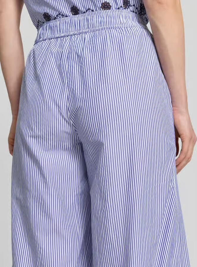 B.Young Wide leg stoffen broek met elastische band