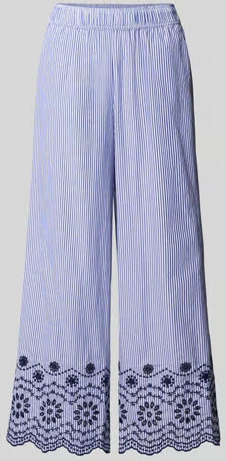 B.Young Wide leg stoffen broek met elastische band - Foto 2