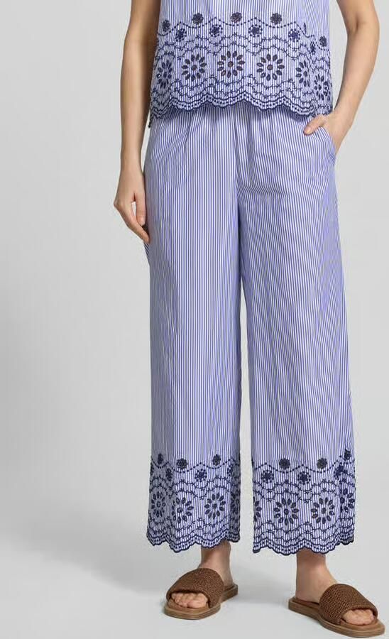 B.Young Wide leg stoffen broek met elastische band - Foto 3