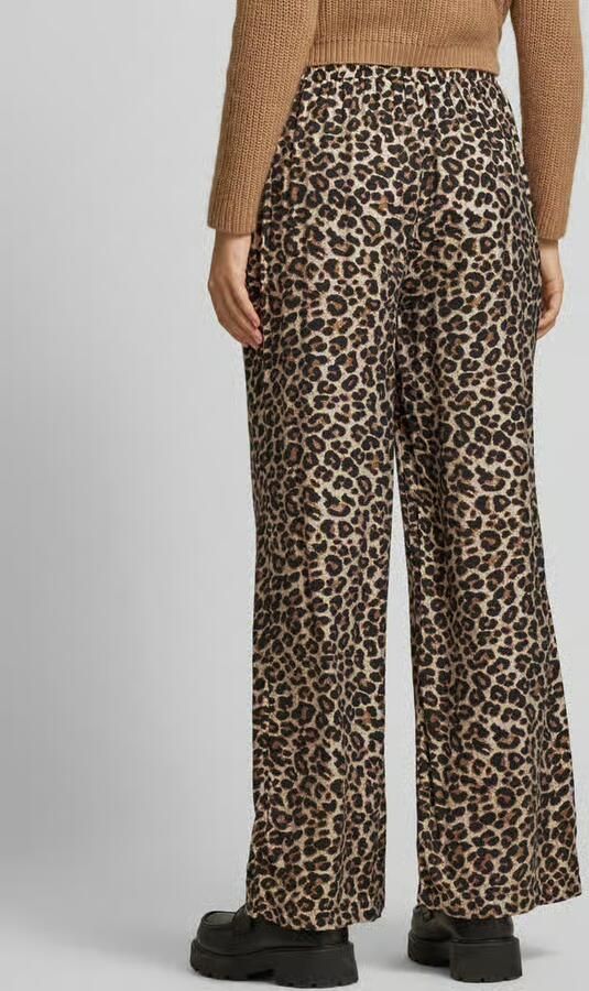 B.Young Wide leg stoffen broek met elastische band model 'HINVA'