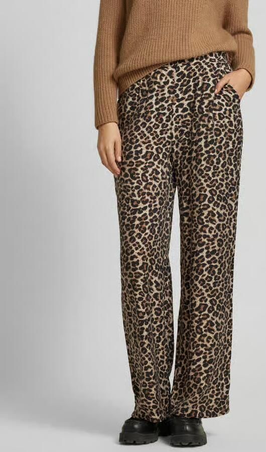 B.Young Wide leg stoffen broek met elastische band model 'HINVA' - Foto 2