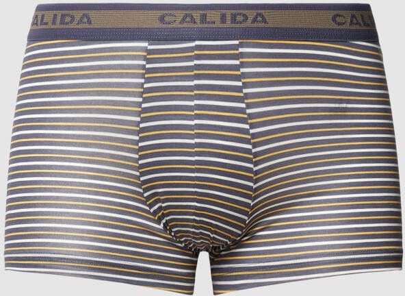 CALIDA Boxershort met elastische band met logo model '100 % NATURE'