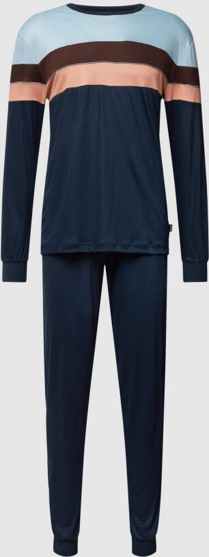 CALIDA Pyjama in colour-blocking-design